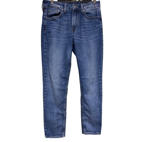 BONOBOS Men's Slim Leg Denim Blue Jeans Size 30 Medium Wash Stretch - Picture 1 of 6